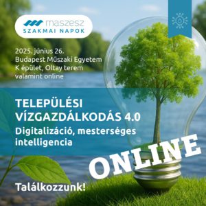 Települési vízgazdálkodás 4.0 - ONLINE szakmai nap