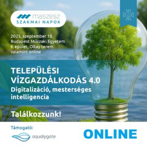 Települési vízgazdálkodás 4.0 - ONLINE szakmai nap